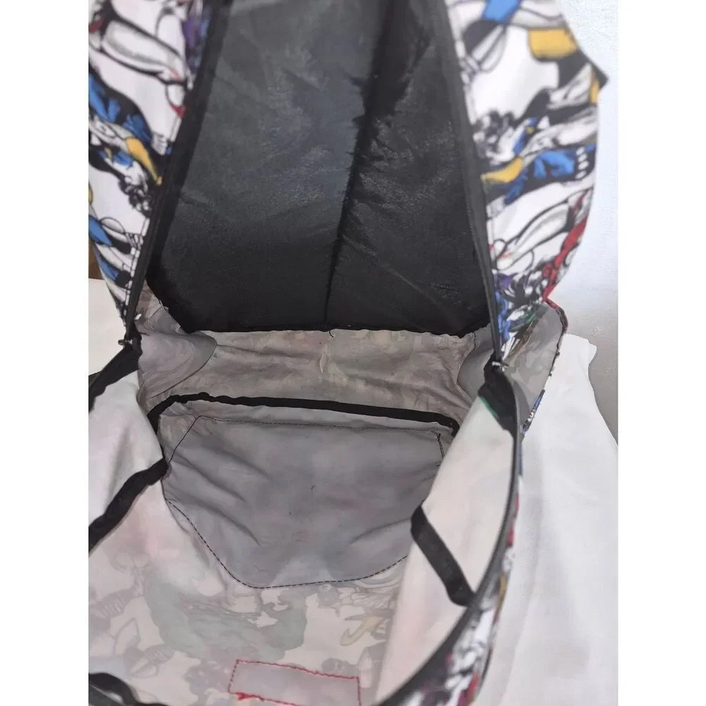 Marvel Avengers Multicolor Comic Character Backpack - White Base